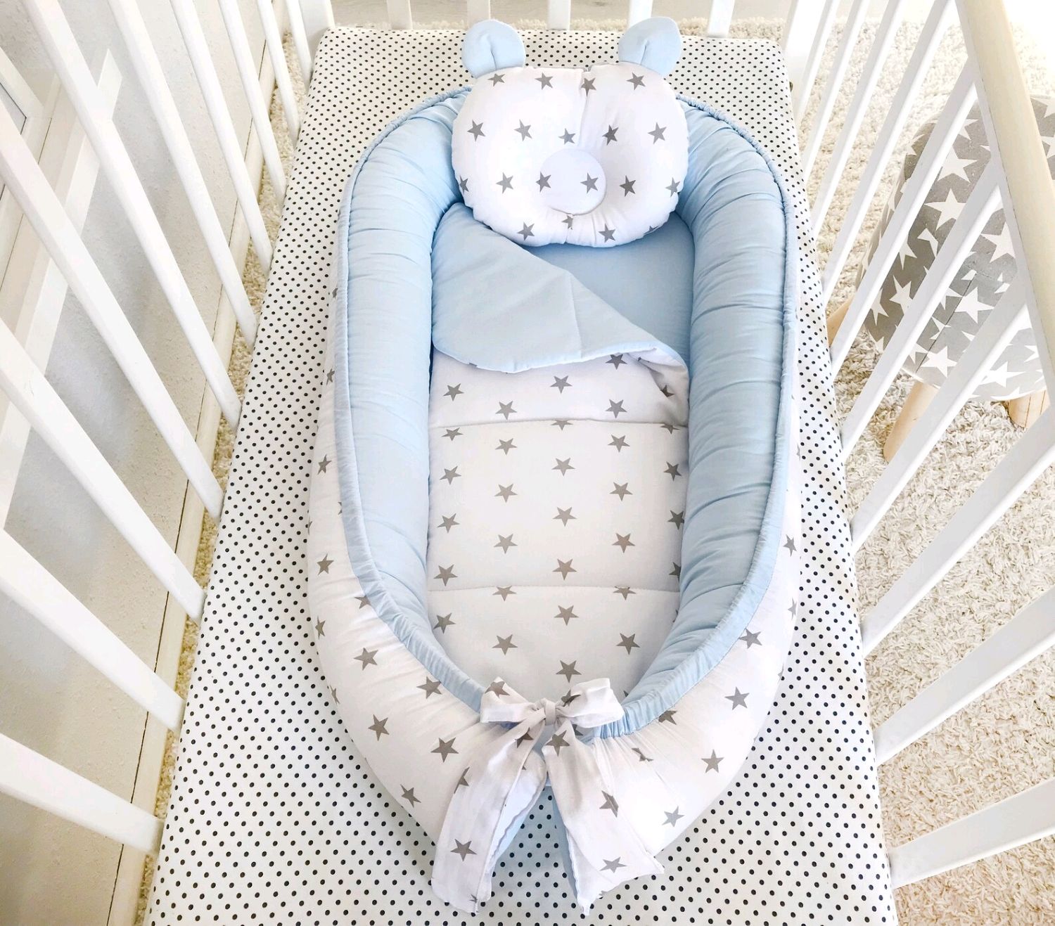 Гнездышко-кокон для новорожденного с доставкой из Китая  оптом