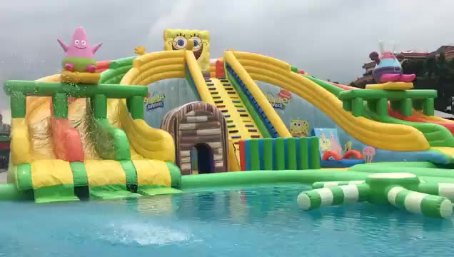 Надувной аквапарк для взрослых и детей с доставкой из Китая