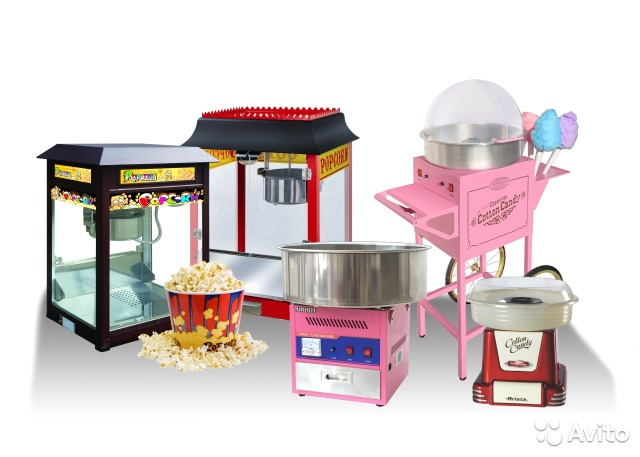 Доставка из Китая в Россию аппаратов для приготовления попкорна и сладкой ваты