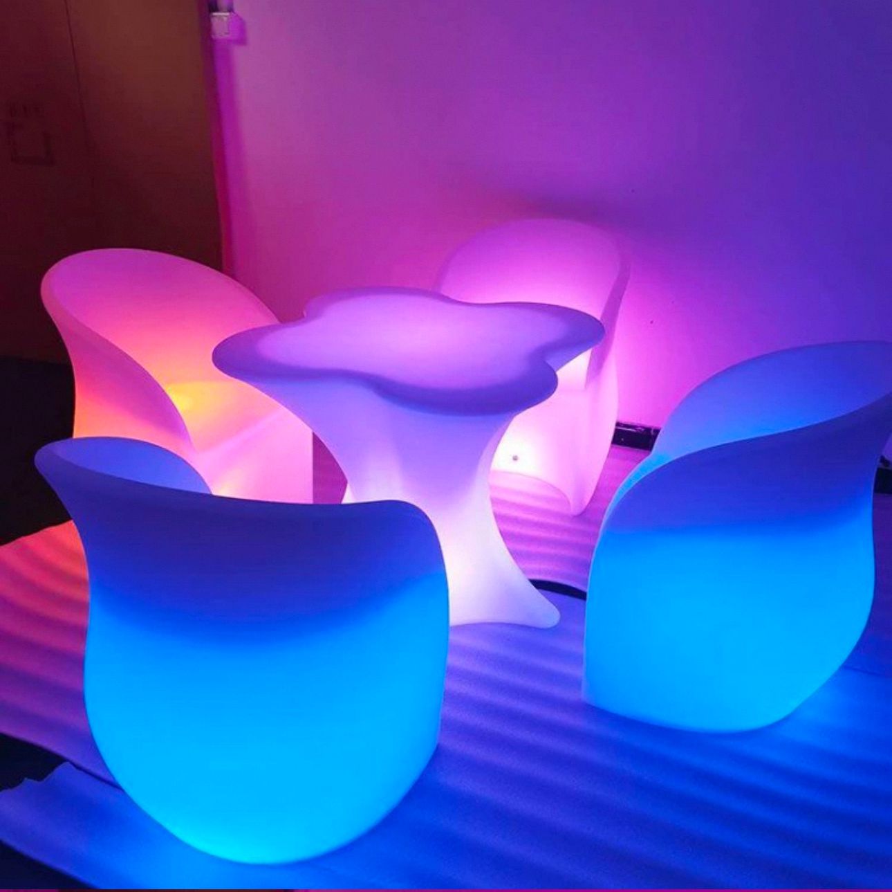 Светодиодный комплект мебели для оформления баров и кафе с доставкой из Китая