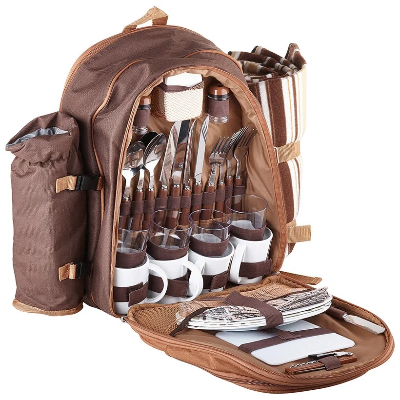 Походный набор посуды в рюкзаке с доставкой из Китая