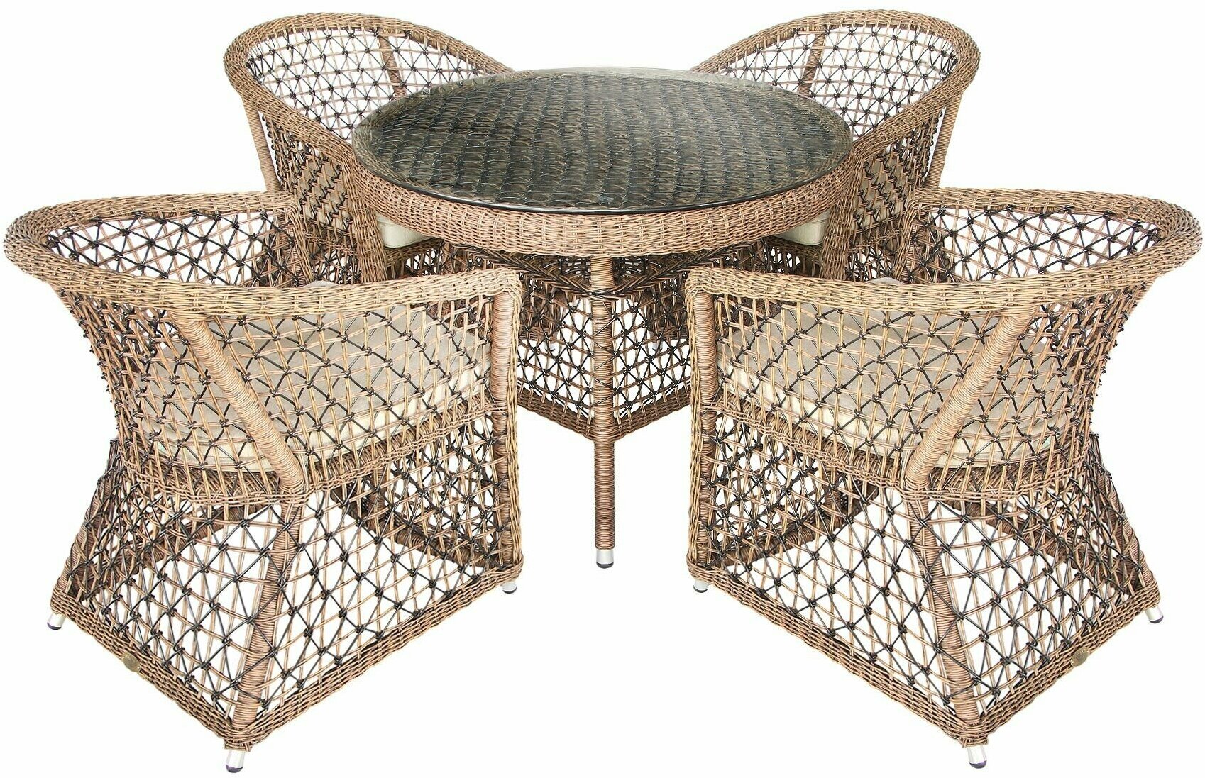 Доставка из Китая комплектов дачной мебели из ротанга