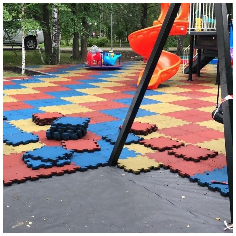 Доставка из Китая оптом резиновой плитки для детских площадок