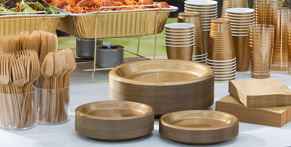 Доставка из Китая оптом одноразовой посуды для мероприятий