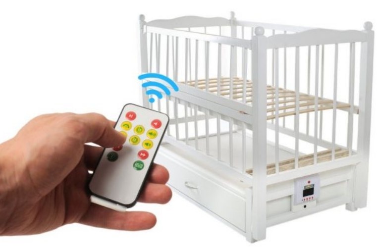 Кроватка с маятником на пульте управления с доставкой из Китая