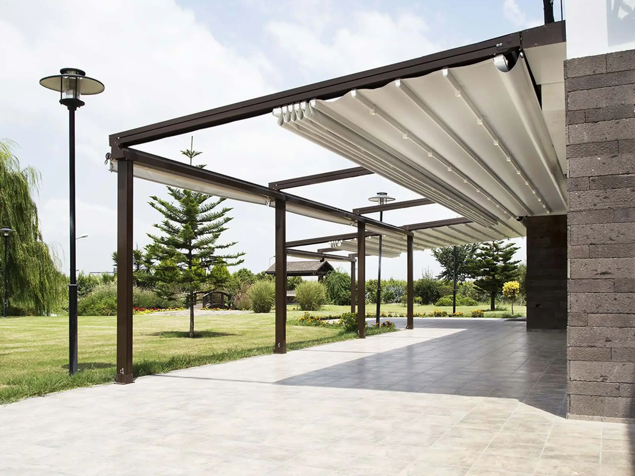 Навесы, козырьки автоматические из Китая с доставкой в Россию