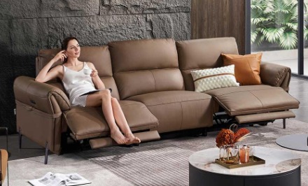 Диван на металлическом каркасе с электроприводом с доставкой из Китая 