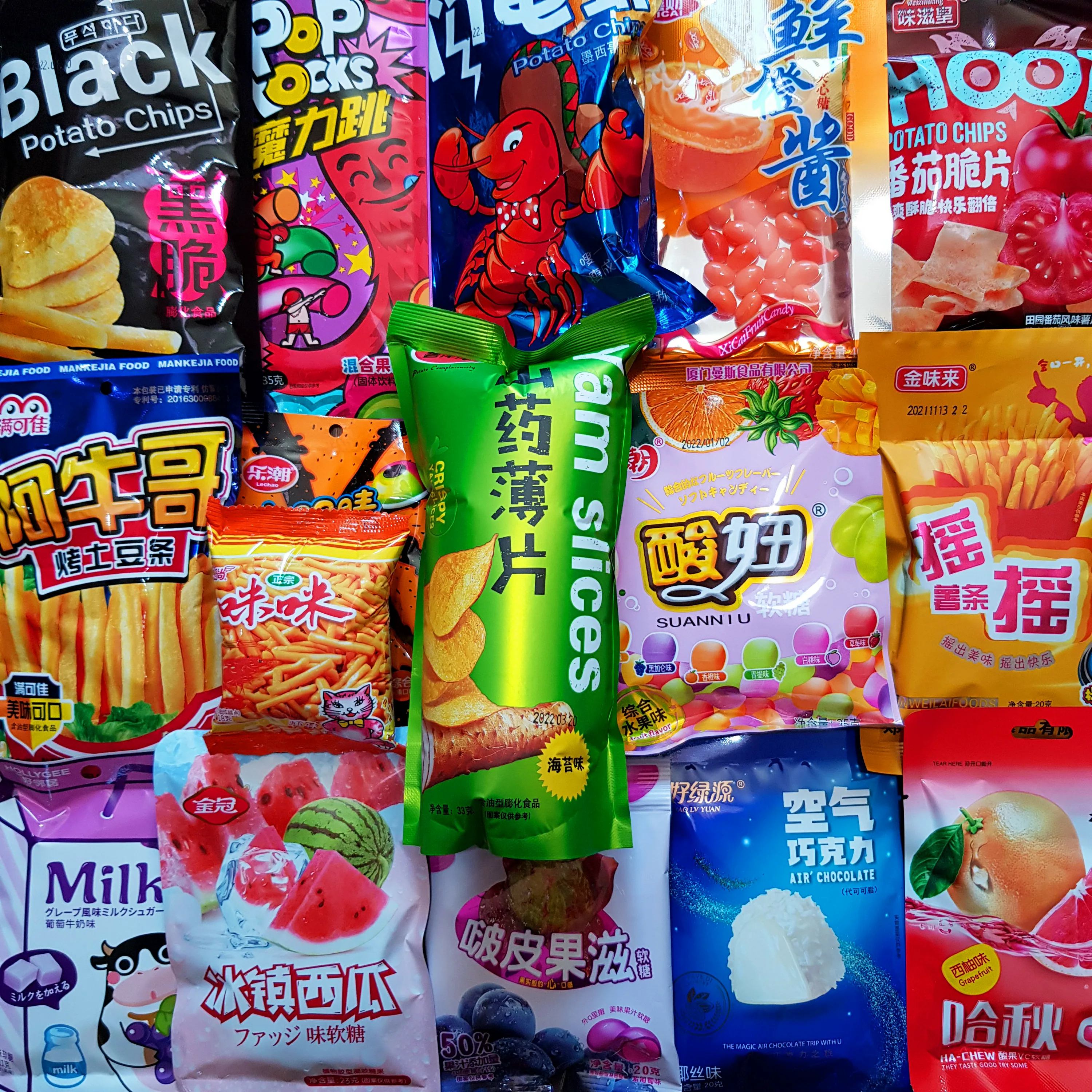 Китайские сладости оптом с доставкой из Китая через ПЭК Гуанчжоу