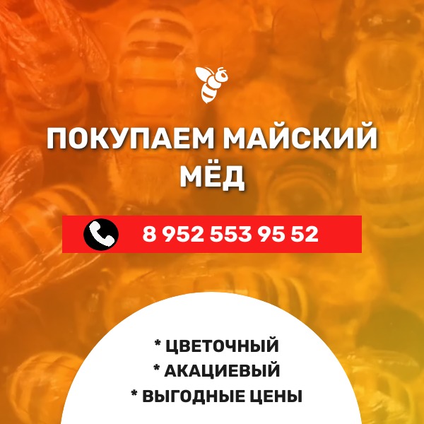Закупаем оптом  мёд майский цветочный, акация по Воронежской области