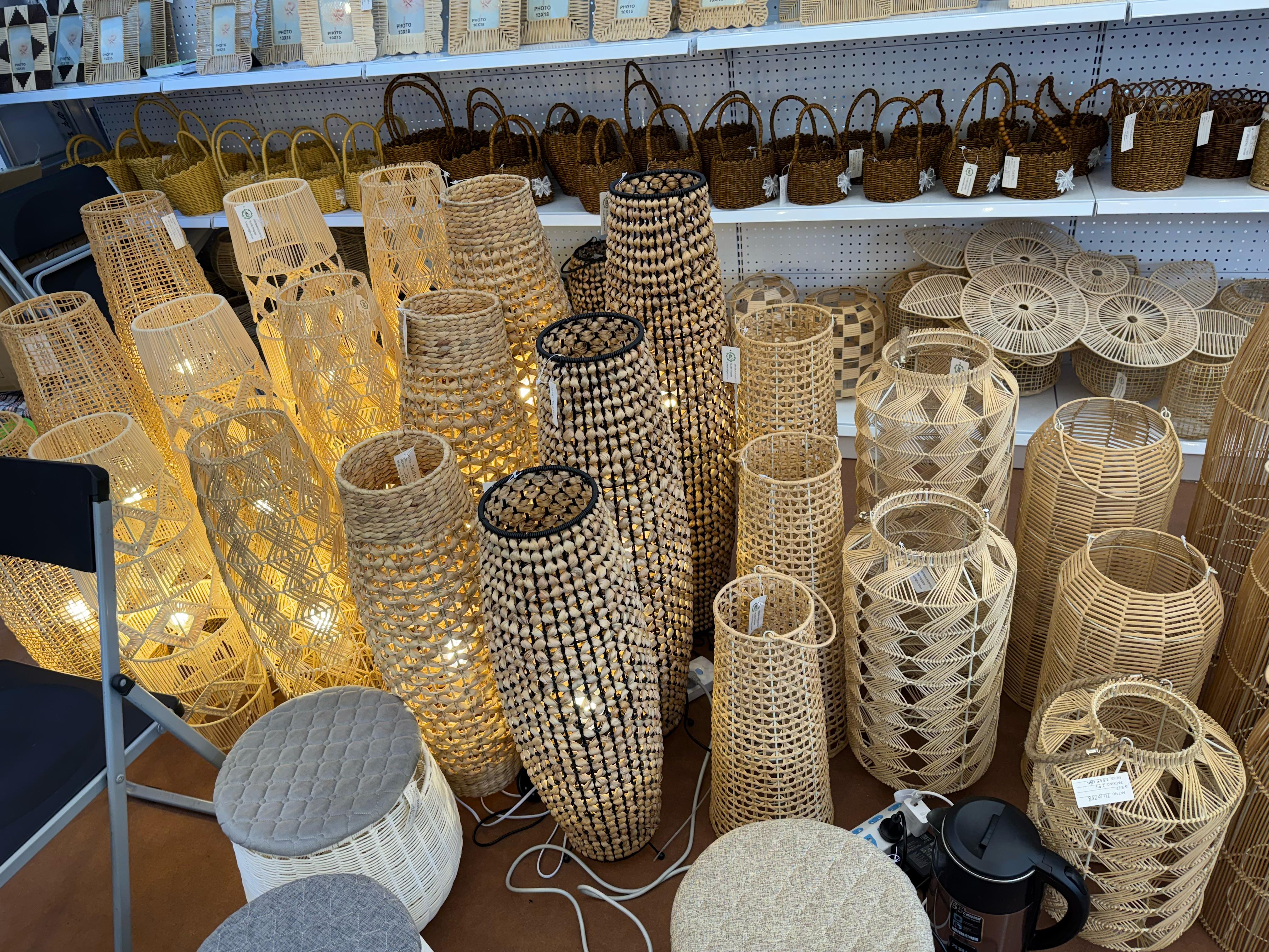 Напольные светильники из лозы с доставкой из Китая в Россию