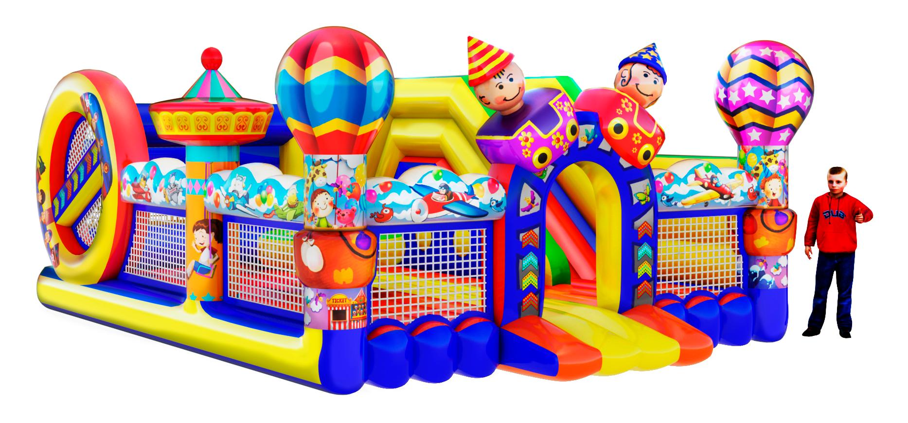 Батут большой надувной из Китая с доставкой в Россию