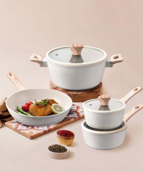 Наборы жаропрочной посуды из литого алюминия с доставкой из Китая в Россию