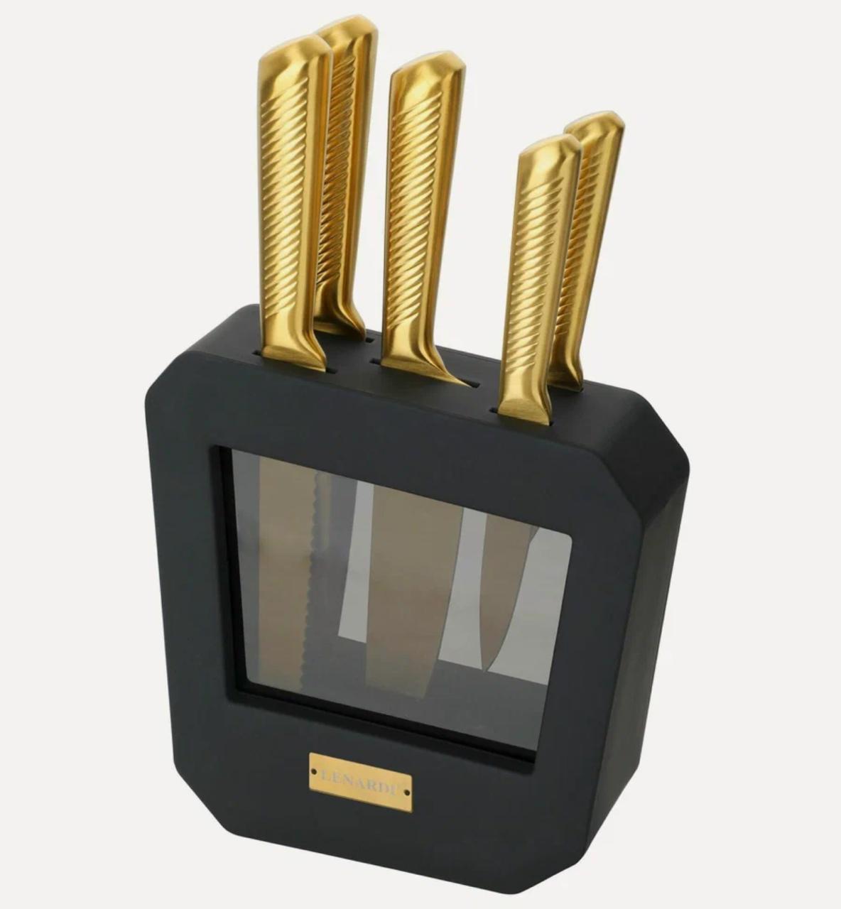 Набор ножей 5 предметов на подставке доставка с ПЭК Гуанчжоу из Китая оптом.