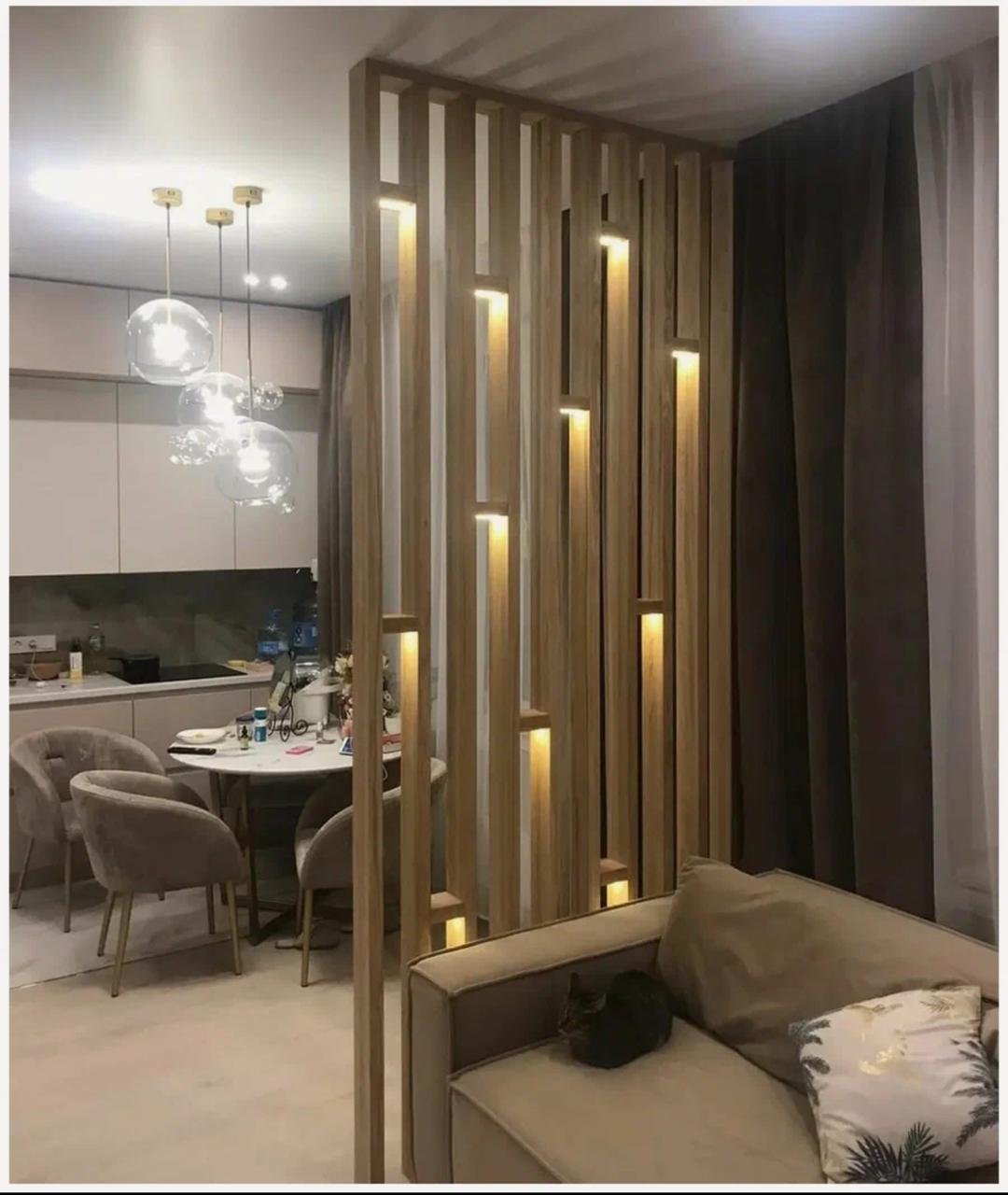 Перегородка из ясеня с подсветкой доставка с транспортной компанией ПЭК Гуанчжоу.