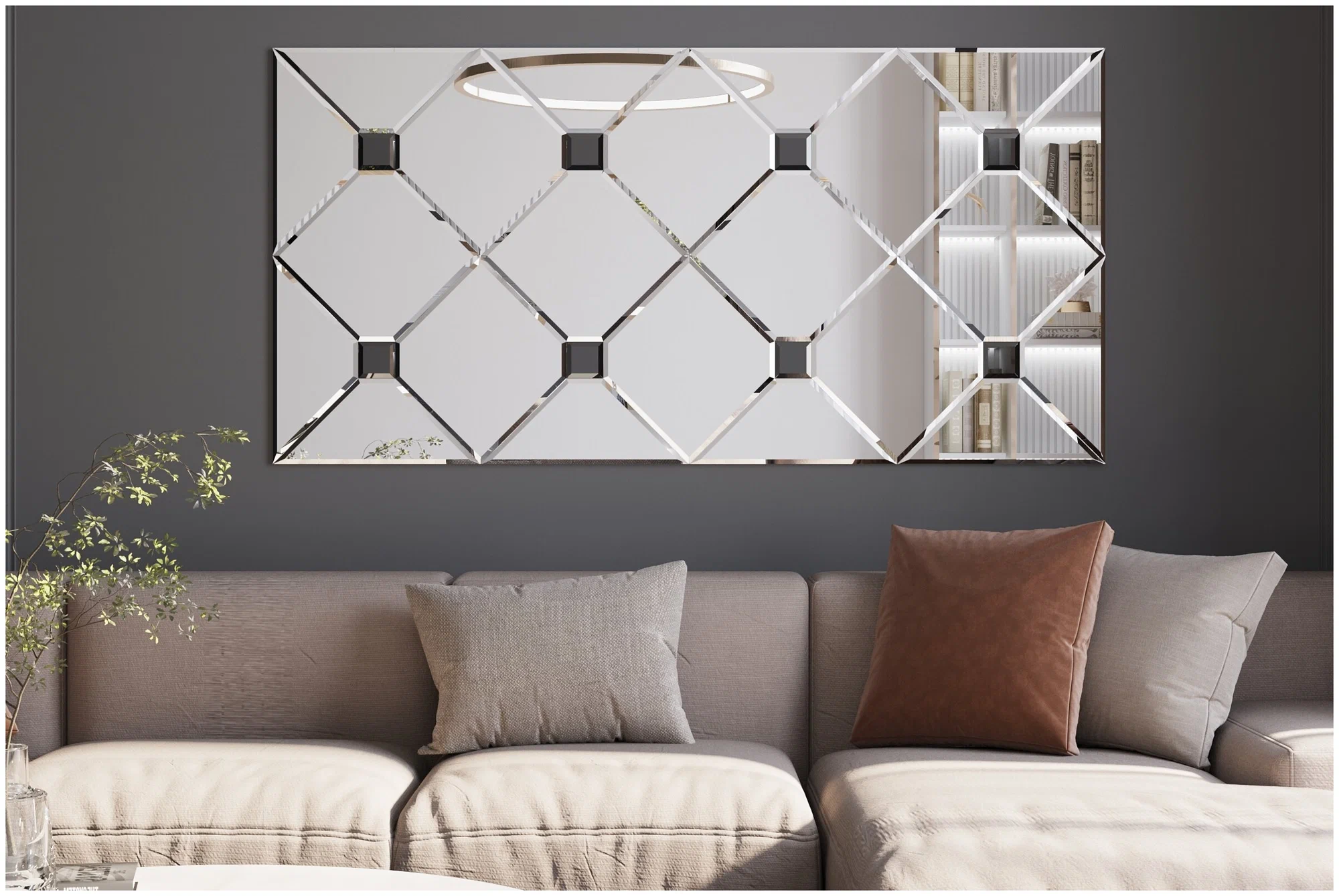 Комплект-панно зеркальная плитка из Китая с доставкой в Россию