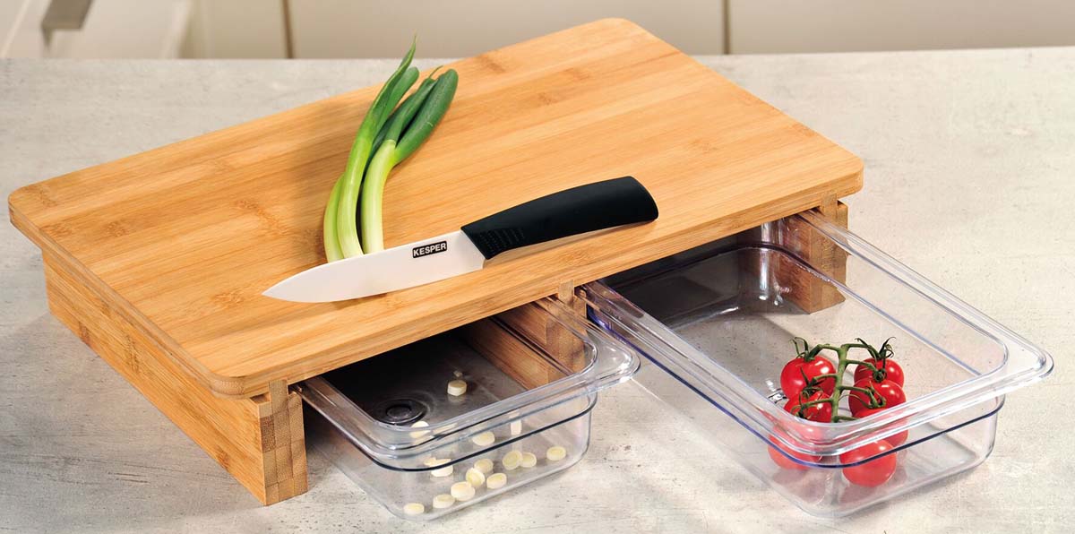 Разделочная доска с выдвижными контейнерами с доставкой из Китая в Россию
