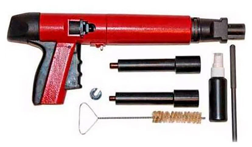Пороховой монтажный пистолет для дюбелей из Китая поставка с ПЭК Гуанчжоу в Россию