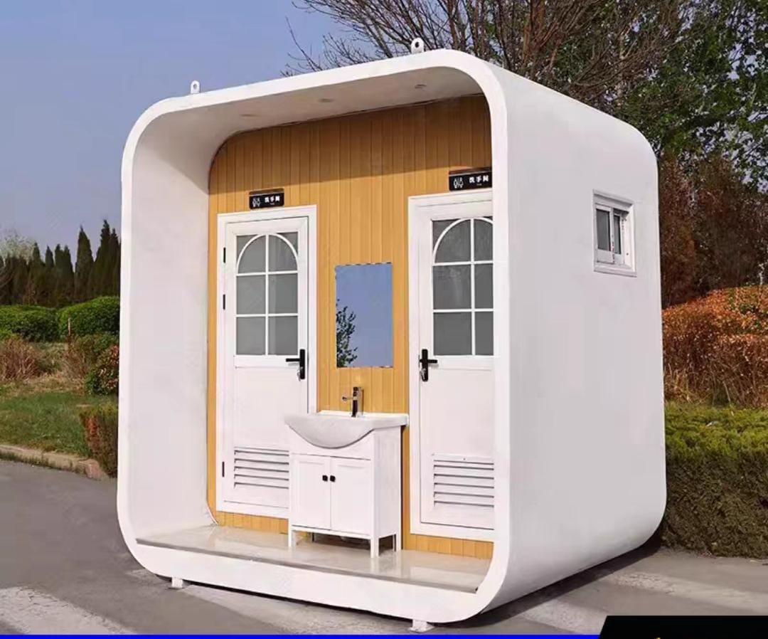 Уличные мобильные кабинки для туалетов с доставкой из Китая в Россию