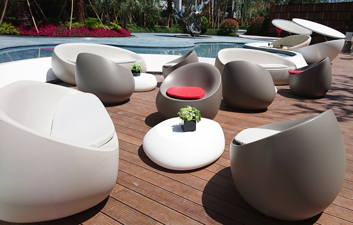 Доставка из Китая оптом уличной пластиковой мебели через ПЭК