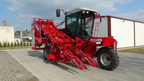 Морковоуборочный комбайн RVS из Китая поставка с ПЭК Гуанчжоу в Россию.