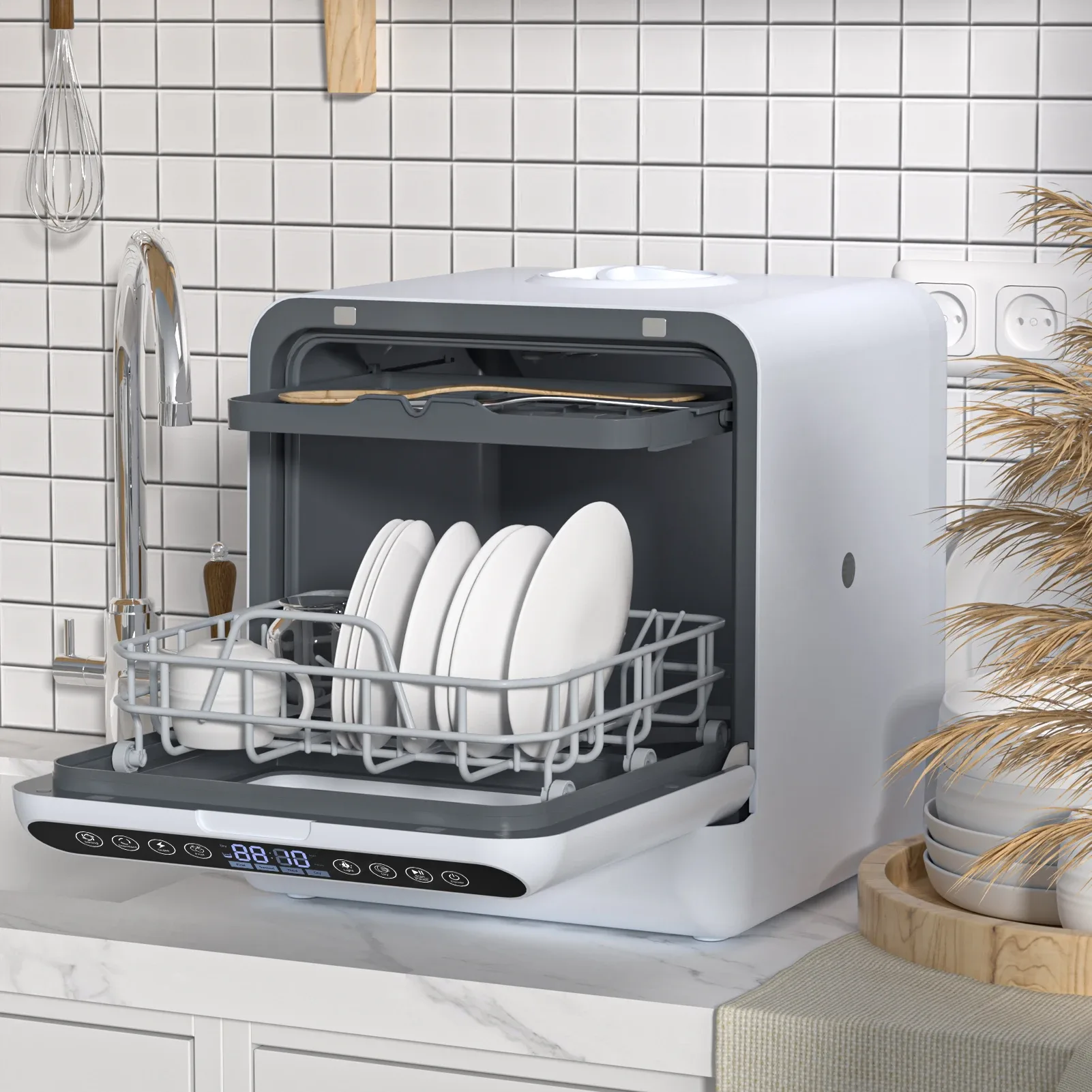 Портативная посудомоечная машина настольная из Китая поставка с ПЭК Гуанчжоу в Россию