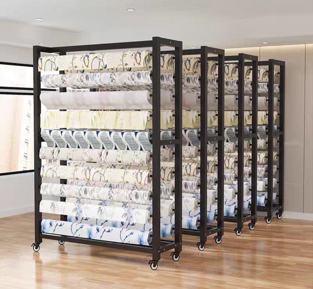 Торговое оборудование для демонстрации товара в рулонах с доставкой из Китая в Россию